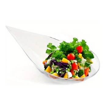 Łyżki azjatyckie bezbarwne REUSE na przystawki, desery Finger Food 50szt