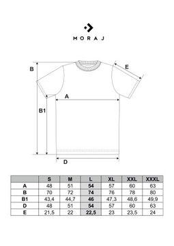 T-Shirt Męski Klasyczny Koszulka na Krótki Rękaw Modny Nadruk MORAJ XL