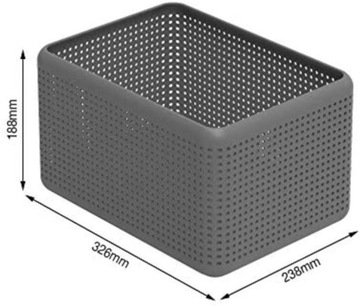 Креативная корзина для хранения Rotho MADEI 13л