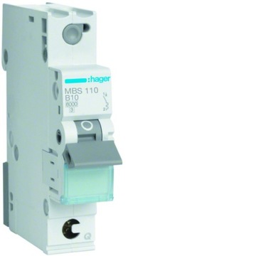 HAGER Wyłącznik nadprądowy 1P B 10A QuickConnect