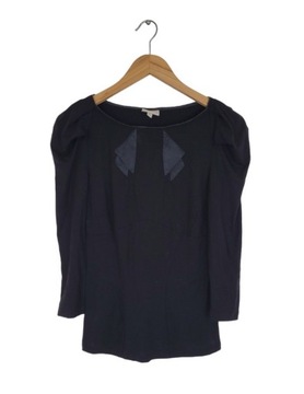 1607-gr24-1 KAREN MILLEN bluzka jedwabne wstawki 38 M