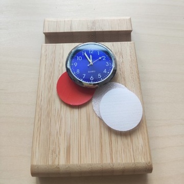 КВАРЦОВЫЕ декоративные аналоговые автомобильные часы для автомобилей - синий/синий