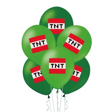 BALONY zestaw na urodziny PIKSELE TNT