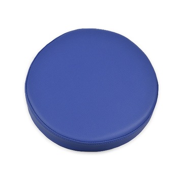 Подушка на сиденье детская из экокожи, круглая, диаметр 30 см.