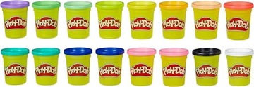 PLAY DOH CIASTOLINA zestaw 16 kolorowych tub 1,81 kg
