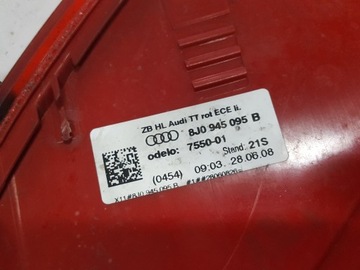 AUDI TT 8J 06-10R SVĚTLO LEVÝ ZADNÍ
