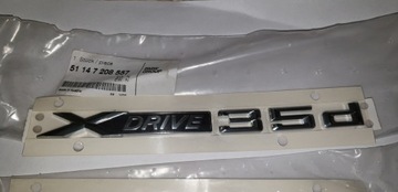 Napis Emblemat BMW X6 E71 nr 51147208557.