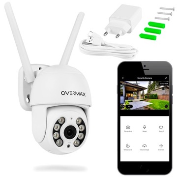 KAMERA WIFI IP SMART ZEWNĘTRZNA OBROTOWA FULL HD IP65 2Mpx ZOOM 350°
