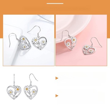 СЕРЬГИ СЕРДЦЕ МАГАЗИН ЦВЕТОЧНЫХ УКРАШЕНИЙ