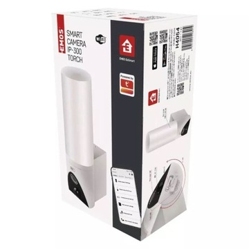 IP-300 TORCH EMOS GoSmart WiFi вращающаяся камера для наружного применения / лампа / белая