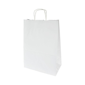 TORBA TORBY PAPIEROWE BIAŁA 340X170X445 30X17X44
