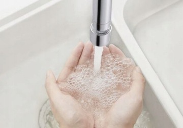 PERLATOR OBROTOWY Z PRZEGUBEM CHROM EKO OSZCZĘDZA WODĘ 70% ZMIENNY STRUMIEŃ