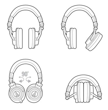 ДИНАМИЧЕСКИЕ НАУШНИКИ AUDIO-TECHNICA ATH-M50X