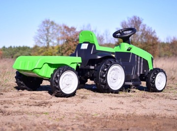 АККУМУЛЯТОРНЫЙ ТРАКТОР С ПРИЦЕПОМ/TR1908T, ЗЕЛЕНЫЙ