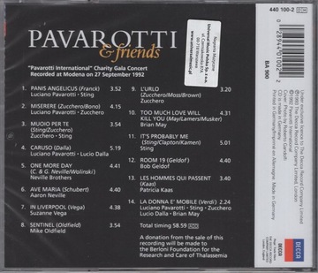 PAVAROTTI & FRIENDS Sting Zucchero - NOWA