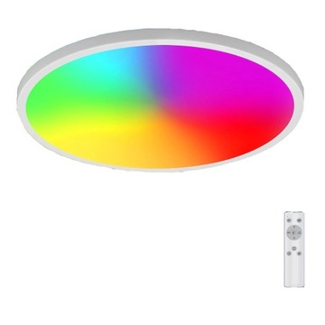 LAMPA SUFITOWA LED RGB 18W 1600LM kolorowa