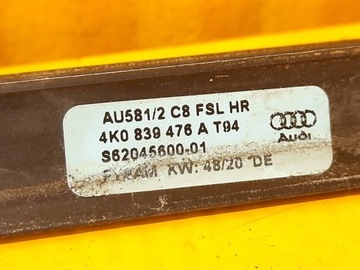 AUDI A6 C8 4K KOMBI LIŠTA ZHRNUJÍCÍ DVEŘE ZADNÍ PRAVÁ 4K0839476A