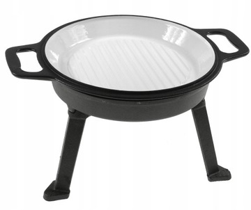 HUNTING CAULDEL 8 Эмалированная сковорода-гриль