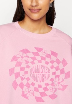 Bluza damska oversized HOLLIESTER różowa L