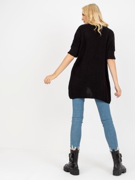 KARDIGAN sweter NARZUTKA z wełną RUE PARIS one size