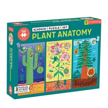 MUDPUPPY Puzzle 3w1 Anatomia Roślin 300EL MP70227