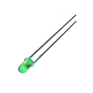 ŻARÓWKA ZEGARÓW T3 3mm led zegarów - zielona 1szt