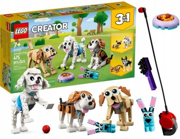 LEGO CREATOR 3in1 31137 Очаровательные собаки БИГЛЬ-ПУДЕЛЬ-ЛАБРАДОР И ДРУГИЕ