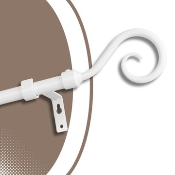 ОДИНАРНЫЙ БЕЛЫЙ КАРДИН 160 см / Ø 16 мм STUDIO LOFT MATTE BOJANEK