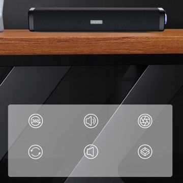 СТЕРЕО 3ВТ USB-СВЕТОДИОДНЫЙ ДИНАМИК ЗВУКОВОЙ БАР ДЛЯ КОМПЬЮТЕРА