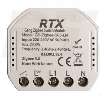 Przekaźnik beznapięciowy dopuszkowy Zigbee Tuya