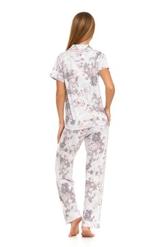 Moraj Veľmi jemné rozopínateľné dámske pletené pyžamo Yummy 3500-006 XL