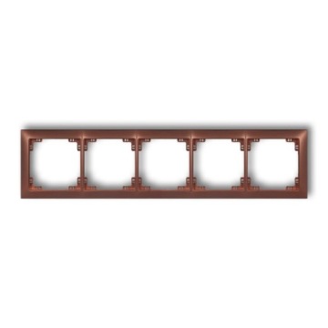 Karlik Deco Soft brąz met - ramka 5-krotna 9DRSO-5