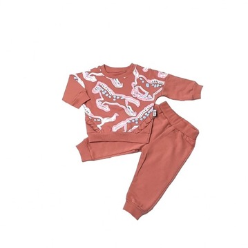 KOMPLET DZIEWCZĘCY DRES DZIECIĘCY BLUZA SPODNIE 80