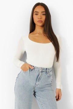 BOOHOO BODY DAMSKIE GŁADKIE DWUWARSTWOWE 42 1DCC