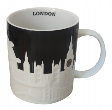 STARBUCKS KUBEK CREAMICZNY LONDYN LONDON CITY MUG RELIF 473ML