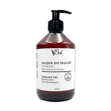 VCEE OLEJEK DO MASAŻU OCHRONNY OLEJ Z OLIWEK&MORWA 500 ML