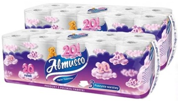 40 ROLEK Papier toaletowy bezzapachowy Almusso