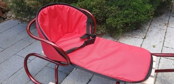 ПОЛЬСКИЕ БАЗОВЫЕ САНКИ + СПИНКА + ТОЛСТЫЙ МАТРАС С РЕМНЯМИ + ПОДНОГКИ