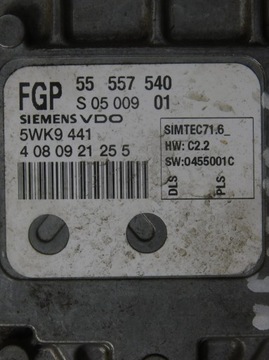55557540 5WK9441 OPEL ŘÍZENÍ MOTORU