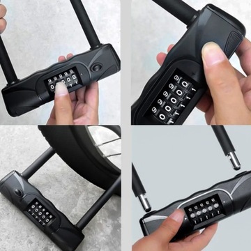 ВЕЛОСИПЕДНЫЙ ЗАМОК С КОМБИНАЦИЕЙ U-LOCK ЗАМОК ВЕЛОСИПЕДНОЙ БЕЗОПАСНОСТИ 5 ЦИФР