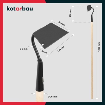 МОТЫКА-ЭКСПАЛКА 140 САДОВЫЙ КРЮК С ХВОСТОВИКОМ