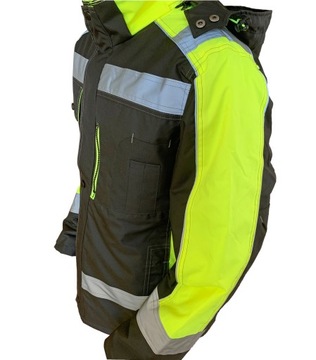 ЗИМНЯЯ РАБОЧАЯ КУРТКА, Утепленная, Светоотражающая, КАПЮШОН, НЕДОЖДЕВАЯ, РАЗМЕР S