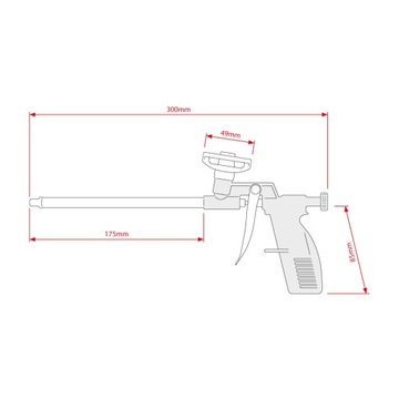 МОНТАЖНЫЙ ПЕННЫЙ ПИСТОЛЕТ, ЛАТУННЫЙ НАКОНЕЧНИК