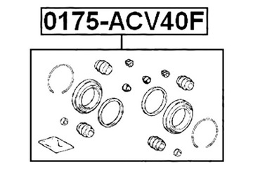 РЕМКОМПЛЕКТ ПЕРЕДНЕГО ТОРМОЗНОГО СУППОРТА TOYOTA RAV4