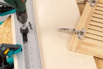 Ленточный шаблон для дюбельных соединений Wolfcraft 5 6 8 10 мм