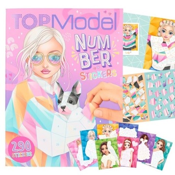 Naklejki Puzzle z numerkami cyfry Modelki TOPModel