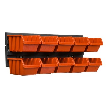 Tablica narzędziowa warsztat 39x13 cm + 10 Kuwet