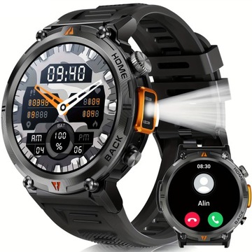 SMARTWATCH ZEGAREK MĘSKI MENU PL SPORT PULS ROZMOWY SMART WATCH WODOODPORNY