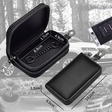 КОЖАНАЯ КЛЕТКА ДЛЯ RFID-КЛЮЧЕЙ БЕЗКЛЮЧЕВАЯ