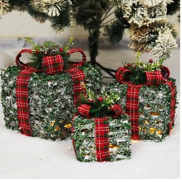 ПОДАРОЧНОЕ УКРАШЕНИЕ СВЕТОДИОДНЫЙ НАБОР ИЗ 3 ШТ.